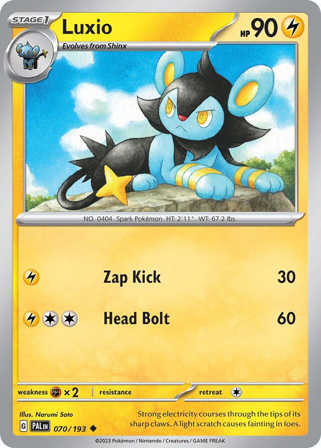 Luxio Paldea Evolved 070/193 Uncommon