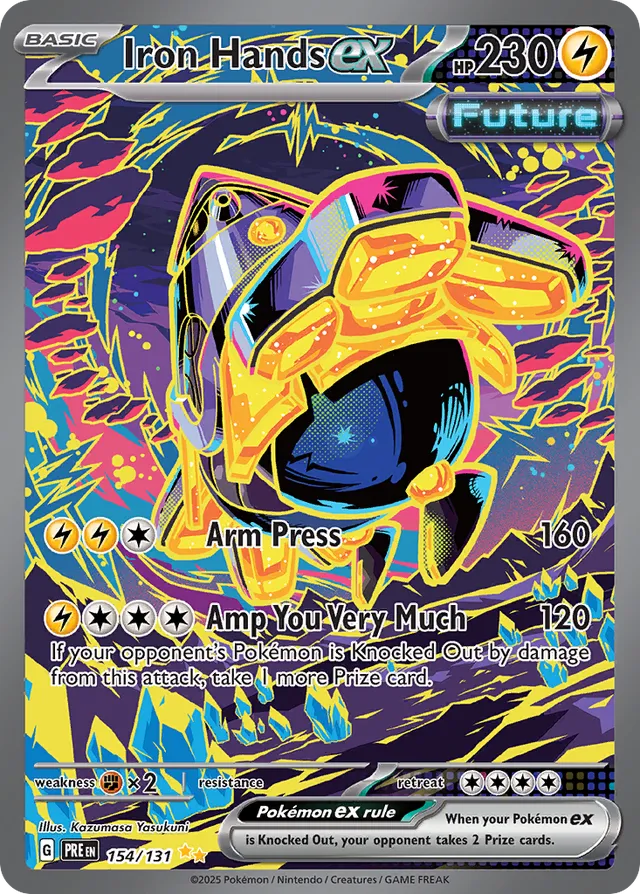 Iron Handsex Prismatic Evolutions 154/131 Special Illustration Rare