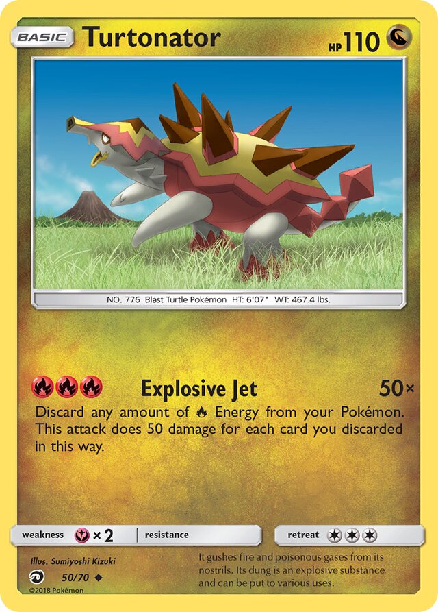 Turtonator Dragon Majesty 50/70 Uncommon