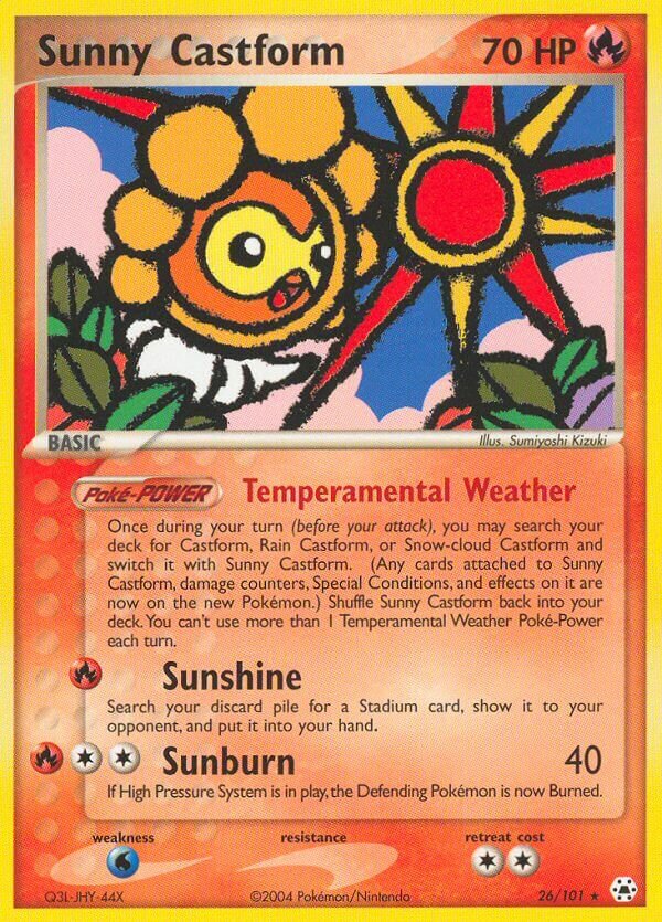 26/101 Sunny Castform HL Rare