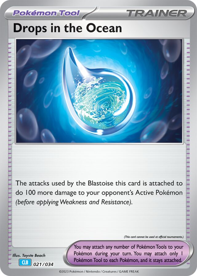 Drops in the Ocean Blastoise & Suicune ex Deck 021/034