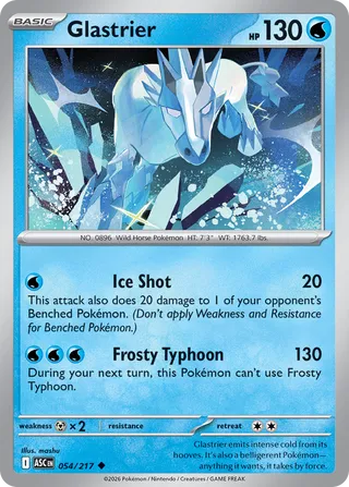 Glastrier (Ascended Heroes 054/217)