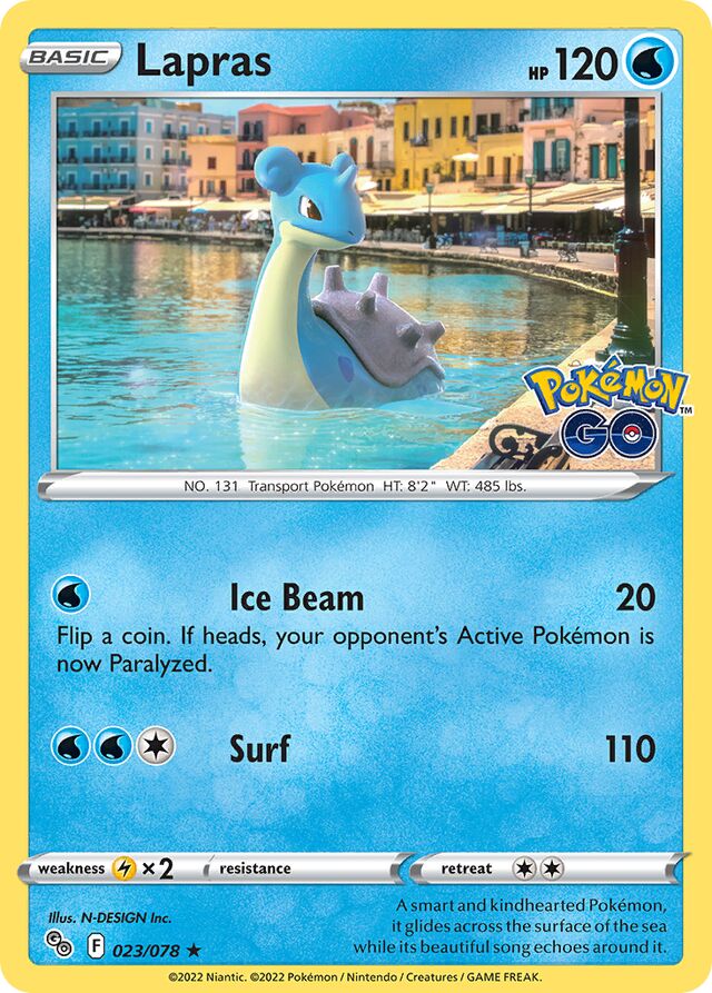 Lapras Pokémon GO 023/078 Rare Holo
