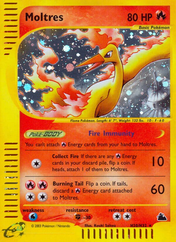 H20/H32 Moltres SK Rare Holo