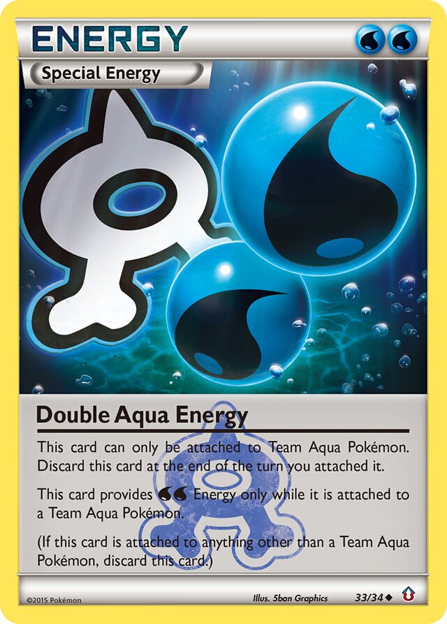 Double Aqua Energy Double Crisis 33/34 Uncommon
