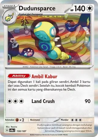 Dudunsparce (Terastal Festival ex 130/187)