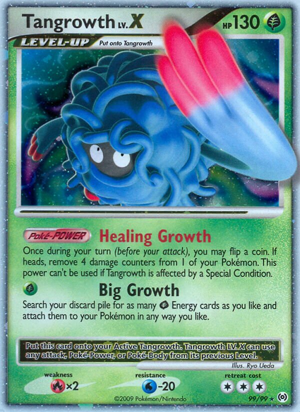 Tangrowth LV.X Arceus 99/99 Rare Holo LV.X