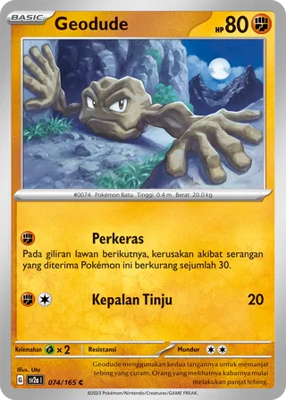 Geodude (Pokémon Card 151 074/165)