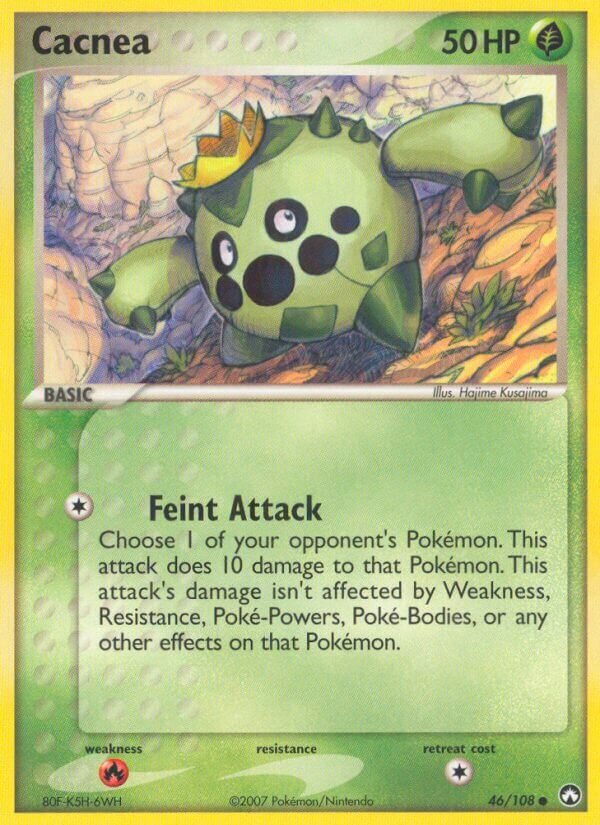 Cacnea 46/108 3 EX POWER KEEPERS COMMON PTCG