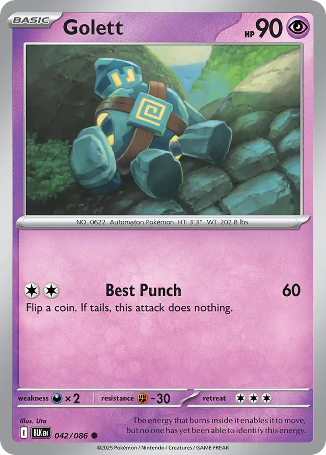 Golett Black Bolt 042/086 Common