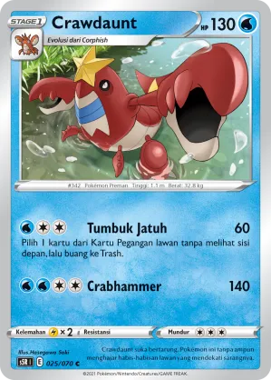 Crawdaunt (Rapid Strike Master 025/070)