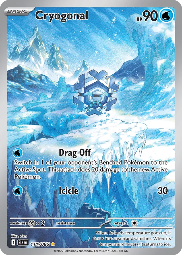 Cryogonal Black Bolt 111/086 Illustration Rare