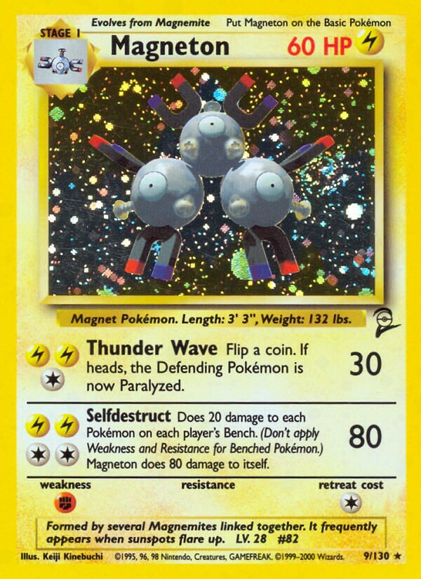 Magneton Base 2 9/130 Rare Holo