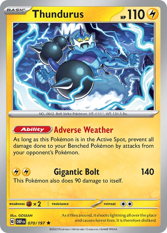 070/197 Thundurus OBF Rare