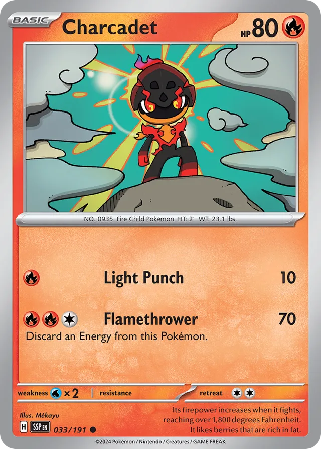 Charcadet Surging Sparks 033/191 Common