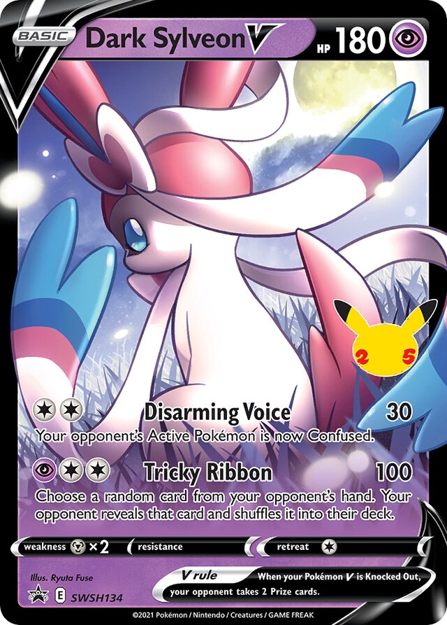 SWSH134 Dark SylveonV SSP PROMO