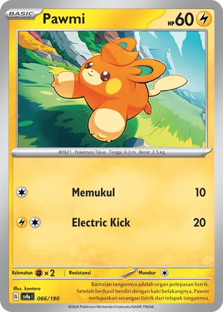 Pawmi (Shiny Treasure ex 066/190)