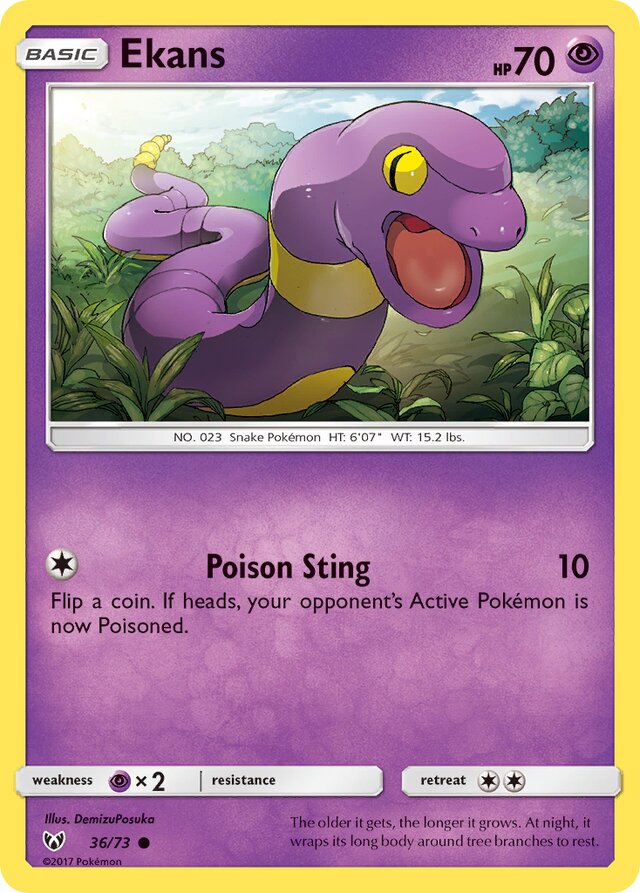 Ekans Shining Legends 36/73 Common