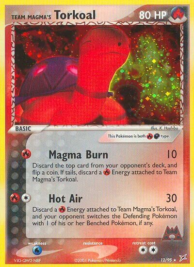 12/95 Team Magma's Torkoal MA Rare Holo