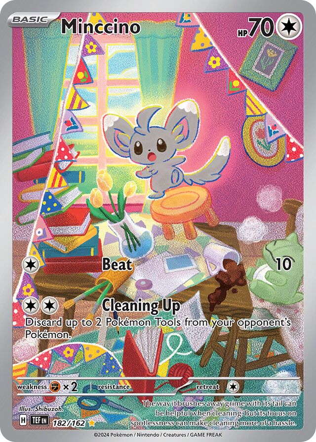 Minccino Temporal Forces 182/162 Illustration Rare