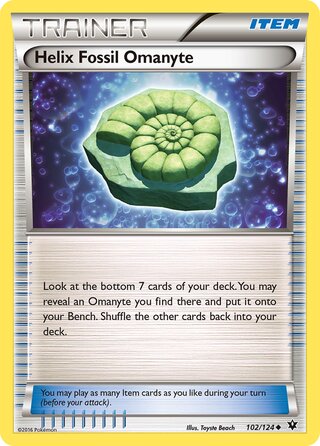 Helix Fossil Omanyte (Fates Collide 102/124)