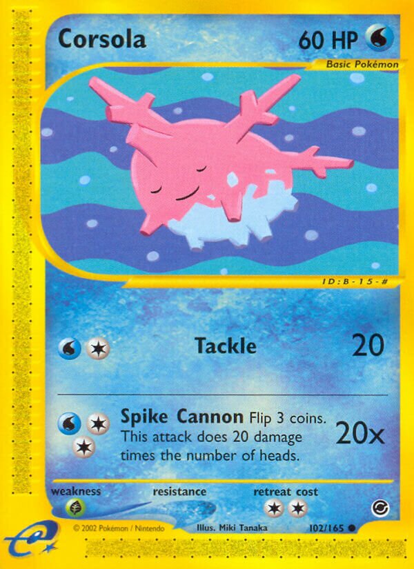 102/165 Corsola EX Common