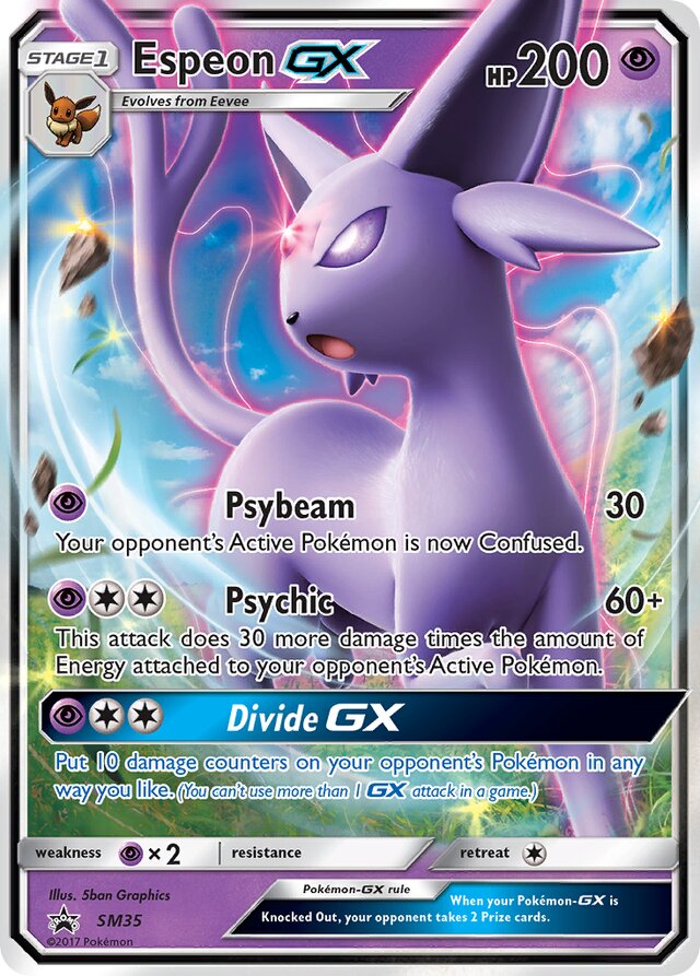 EspeonGX SM Black Star Promos SM35 PROMO