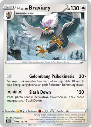 Hisuian Braviary (Time Gazer 056/067)