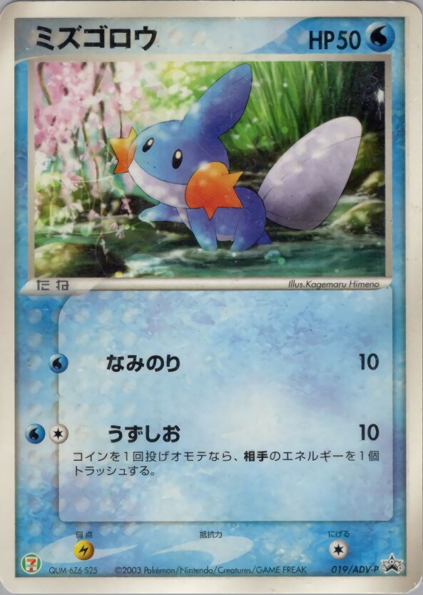Mudkipミズゴロウ ADV-P Promotional cards 019/ADV-P