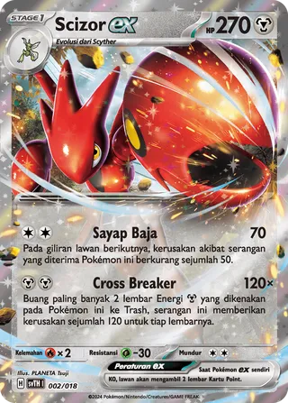 Scizor ex (Scizor ex Tactics Deck 002/018)