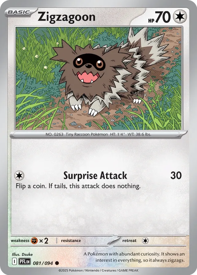 081/094 Zigzagoon PFL Common