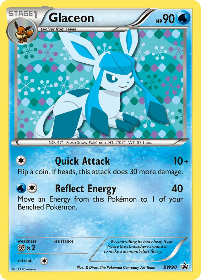 Glaceon BW Black Star Promos BW90 PROMO
