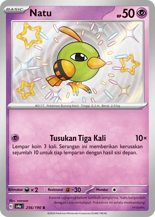 Natu (Shiny Treasure ex 256/190)