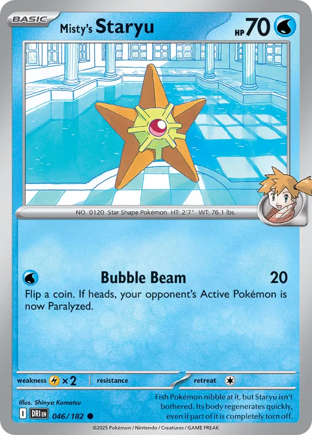 Misty's Staryu Destined Rivals 046/182 Common