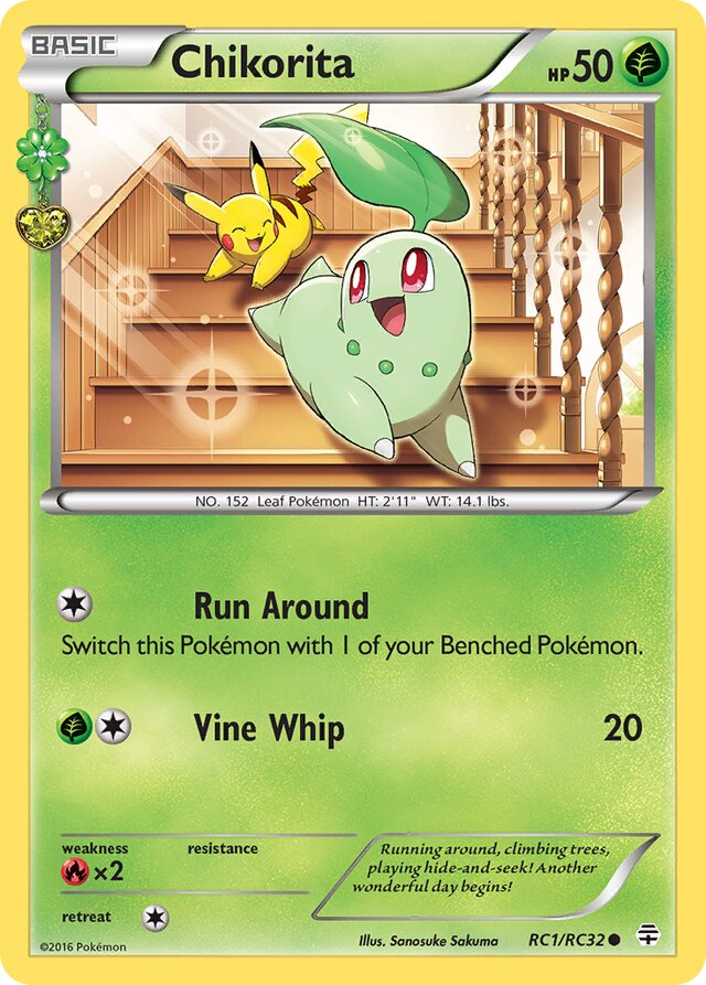 Chikorita Generations Radiant Collection RC1/RC32 Common