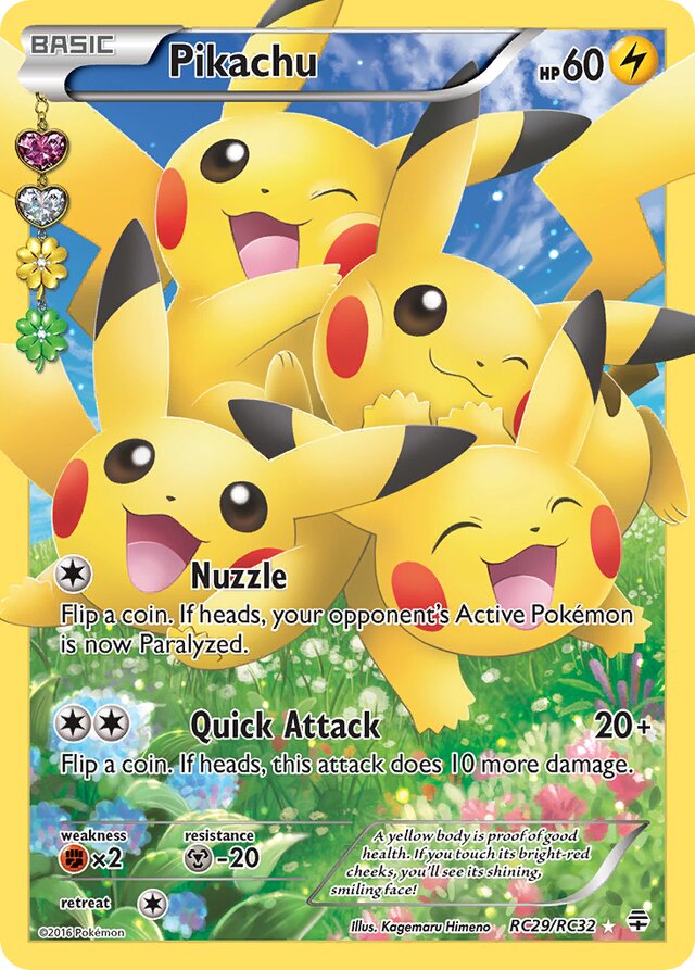 Pikachu Generations Radiant Collection RC29/RC32 Ultra-Rare Rare