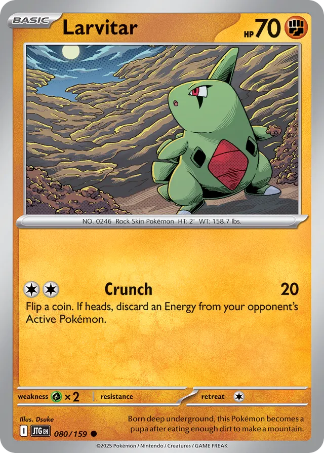 Larvitar Journey Together 080/159 Common