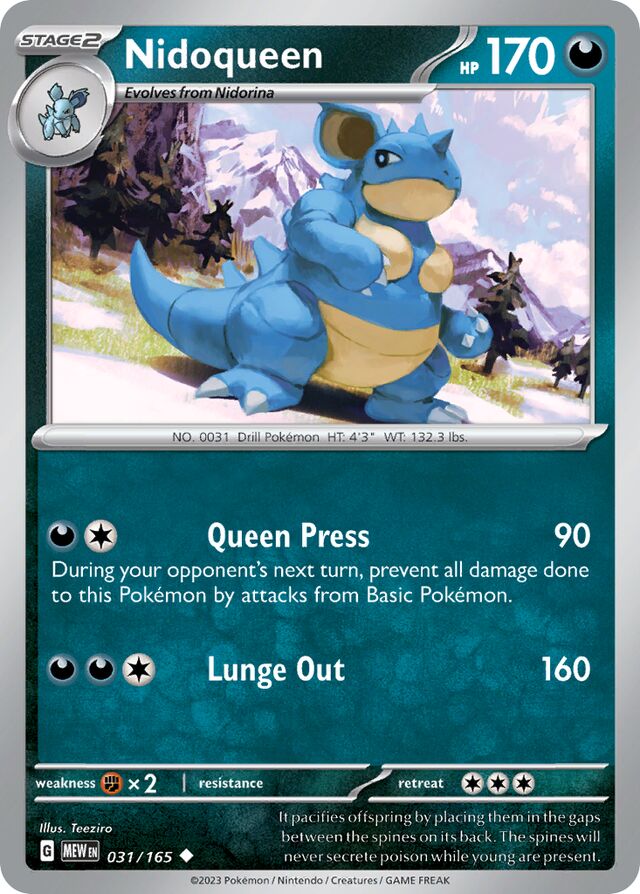 Nidoqueen 151 031/165 Uncommon