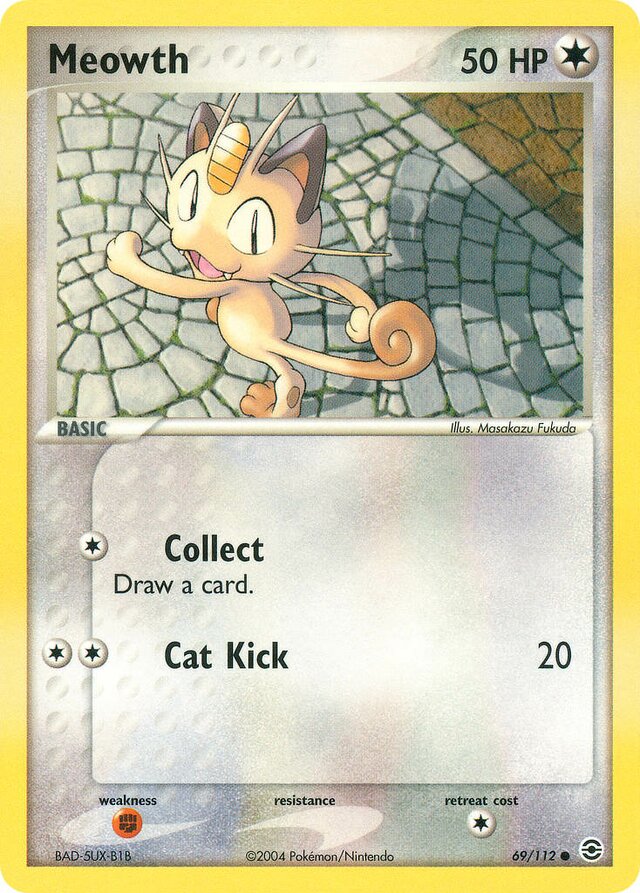 69/112 Meowth RG Common
