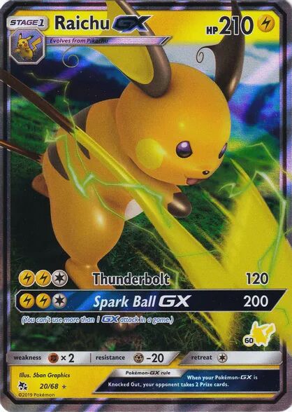 Raichu-GX (Battle Academy 2020 (Pikachu) 60) – TCG Collector