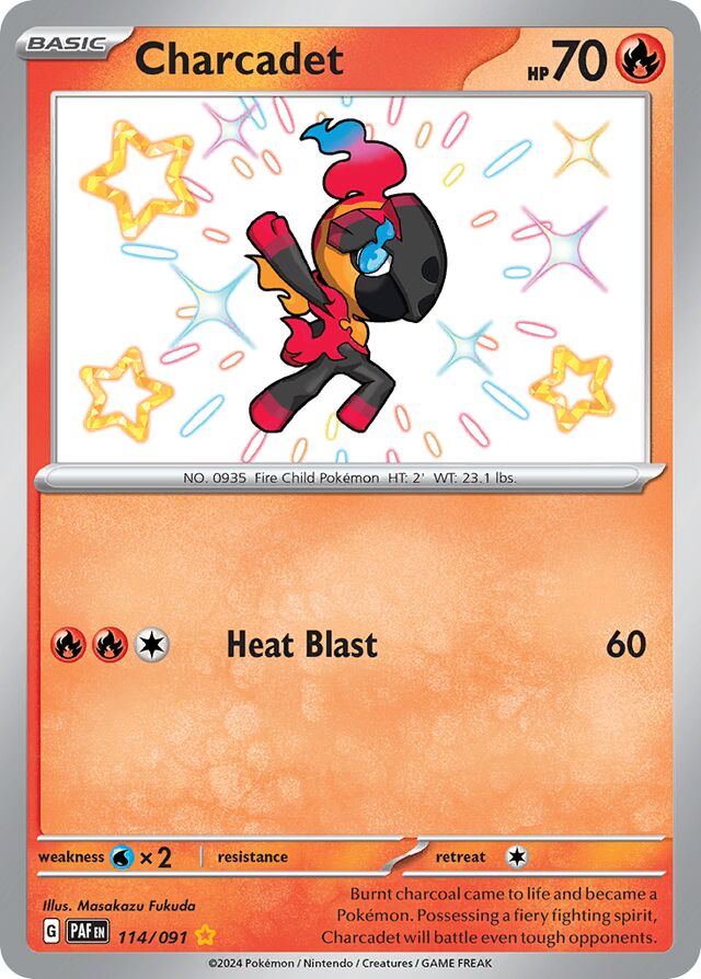 Charcadet Paldean Fates 114/091 Shiny Rare