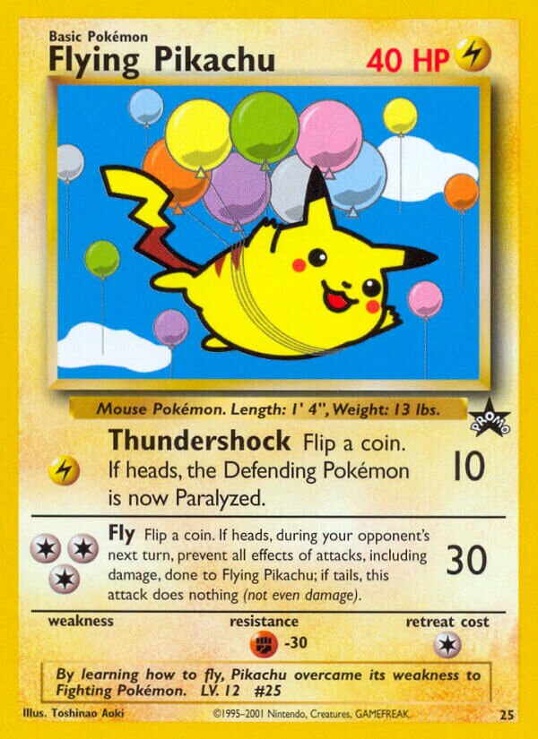 Flying Pikachu Wizards Black Star Promos 25 PROMO