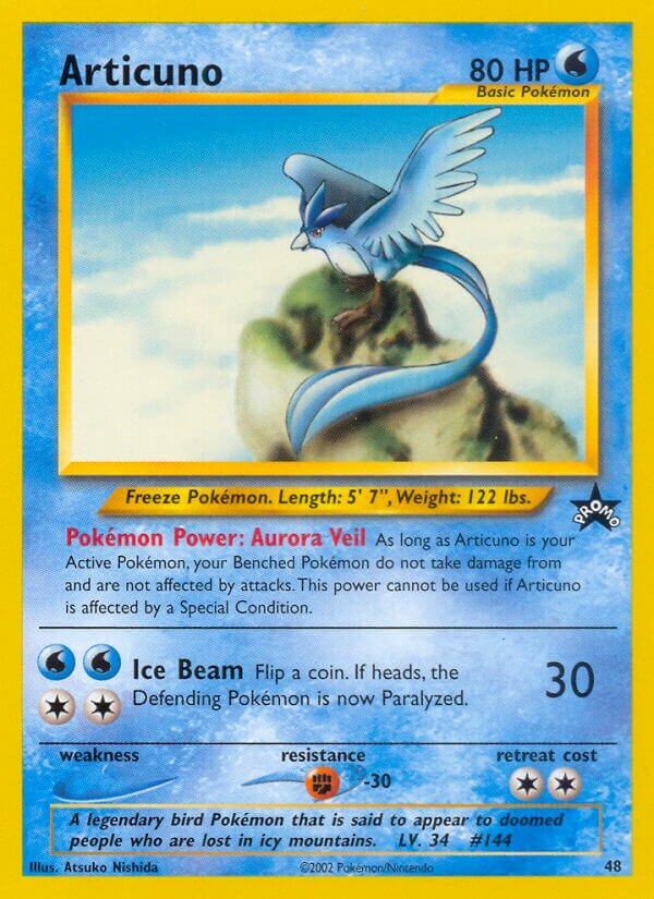 Articuno Wizards Black Star Promos 48 PROMO