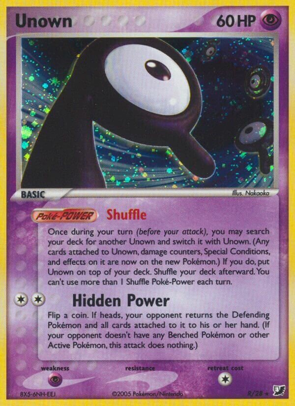 Unown Unseen Forces D/28 Values - MAVIN