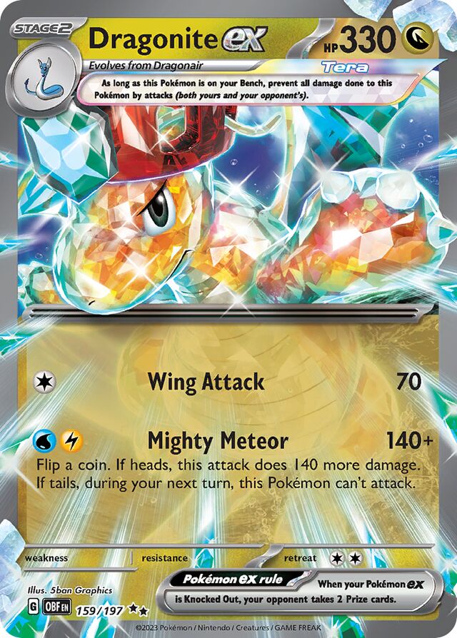 159/197 Dragoniteex OBF Double Rare