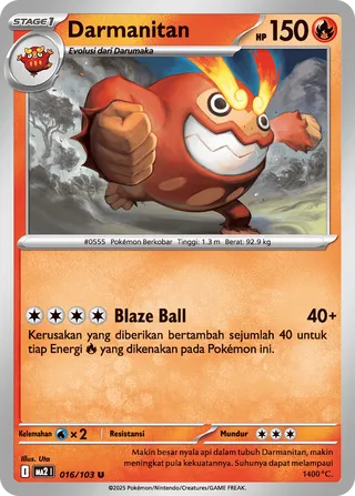 Darmanitan (Blue Blaze 016/103)