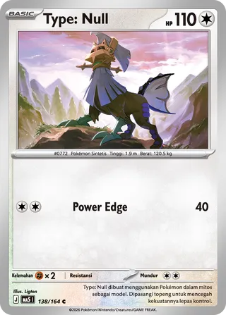 Type: Null (Shadowy Threats 138/164)
