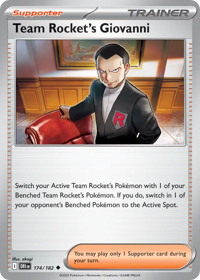Team Rocket's Giovanni Destined Rivals 174/182 Uncommon