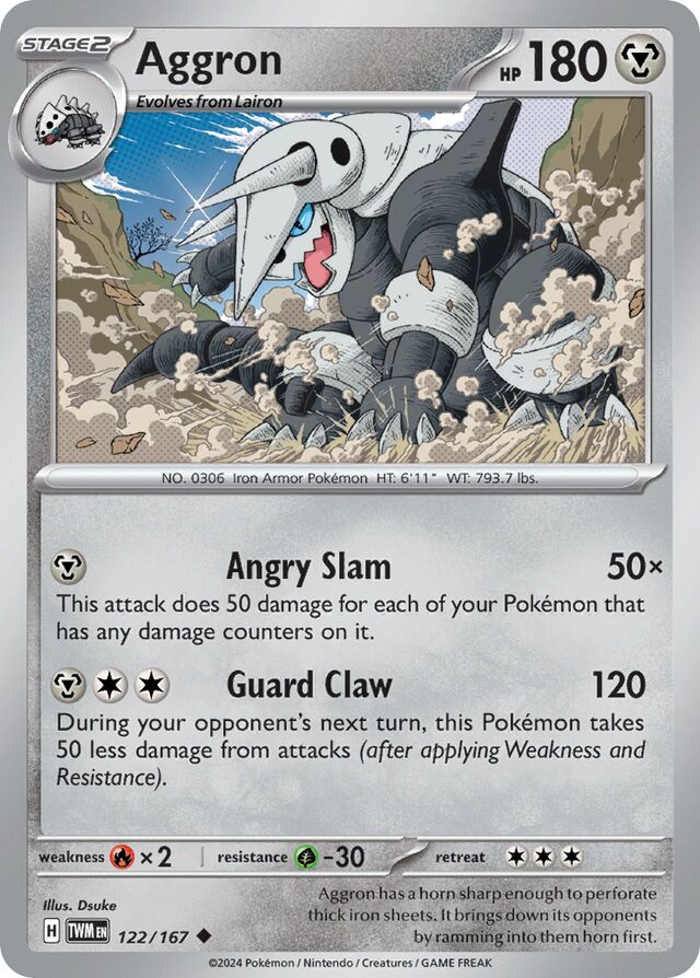 Aggron Twilight Masquerade 122/167 Uncommon