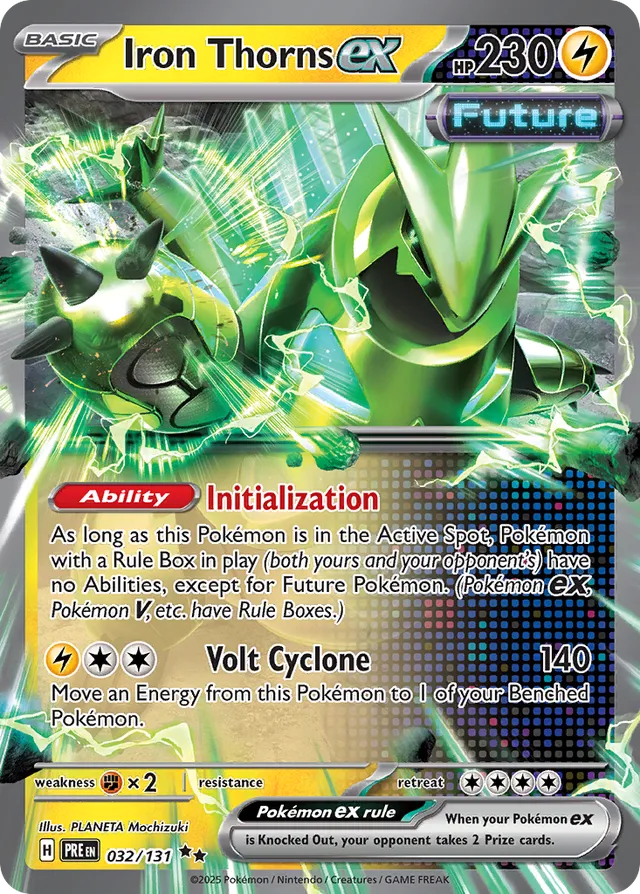 Iron Thornsex Prismatic Evolutions 032/131 Double Rare